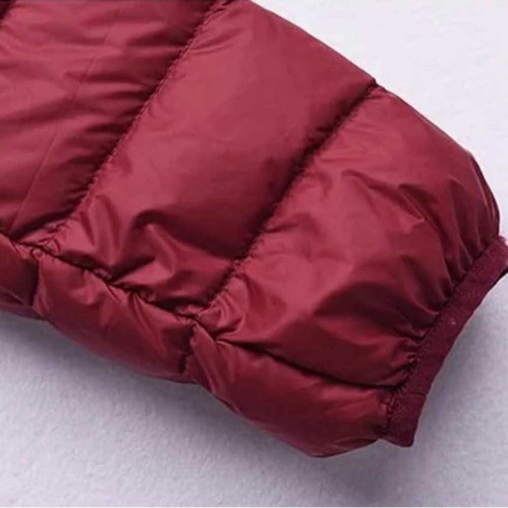 Szza youth size XXL hooded puffer jacket with two front zip pockets - Picture 5 of 12